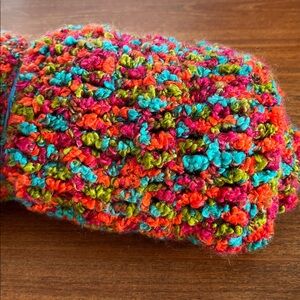 Triangle Shawl Scarf Handmade Blanket colorful and soft!